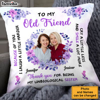 Personalized Gift For Friends Laugh A Little Harder Upload Photo Pillow 30567 thumb 1