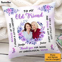 Personalized Gift For Friends Laugh A Little Harder Upload Photo Pillow 30567 thumb 1