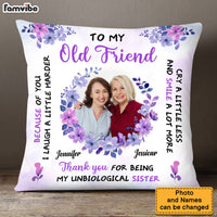 Personalized Gift For Friends Laugh A Little Harder Upload Photo Pillow 30567 thumb 1