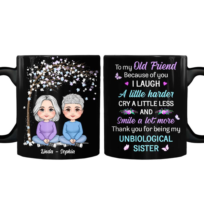 Personalized Gift For Friends Because Of You Mug 30569 1