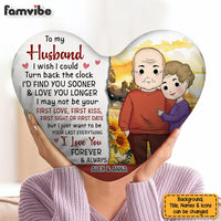 Personalized To My Love I Wish I Could Turn Back The Clock Shaped Pillow 30570 thumb 1