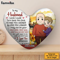 Personalized To My Love I Wish I Could Turn Back The Clock Shaped Pillow 30570 thumb 1