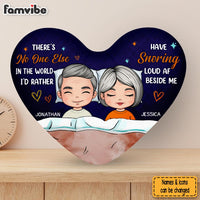 Personalized No One I'd Rather Snoring Loud Beside Me Shaped Pillow 30571 thumb 1