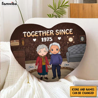 Personalized Together Since Shaped Pillow 30572 thumb 1