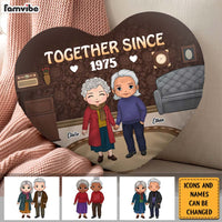 Personalized Together Since Shaped Pillow 30572 thumb 1