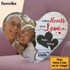 Personalized Two Hearts One Love Upload Photo Shaped Pillow 30575 1