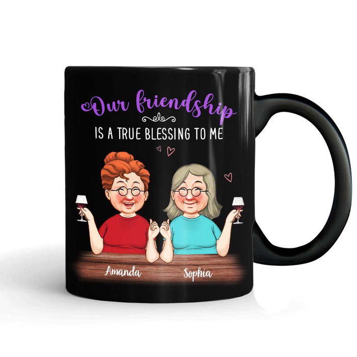 Personalized Gift For Friends Our Friendship Is A True Blessing Mug 30582 1