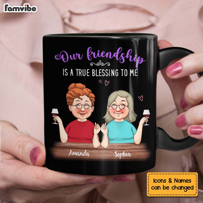 Personalized Gift For Friends Our Friendship Is A True Blessing Mug 30582 1