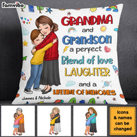 Personalized Gift For Grandson Blend Of Love Pillow 30583 thumb 1
