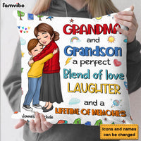 Personalized Gift For Grandson Blend Of Love Pillow 30583 thumb 1