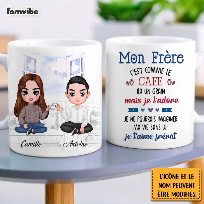 Personalized Gift For Brother French Frère Et Soeur Mug 30588 1