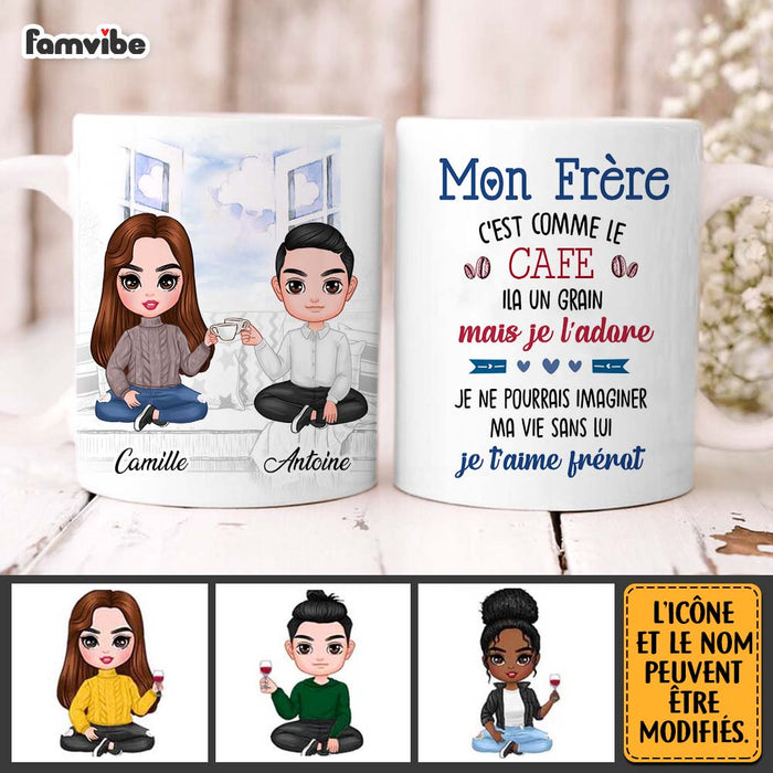 Personalized Gift For Brother French Frère Et Soeur Mug 30588 1