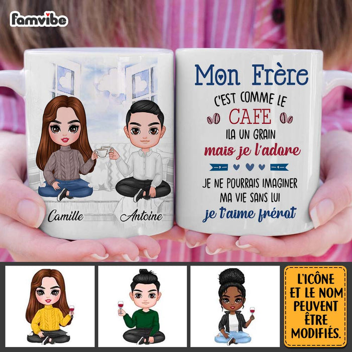 Personalized Gift For Brother French Frère Et Soeur Mug 30588 1