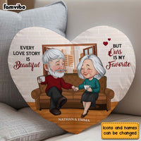 Personalized Every Love Story Is Beautiful Couple Shaped Pillow 30589 thumb 1