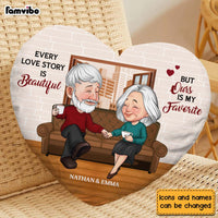 Personalized Every Love Story Is Beautiful Couple Shaped Pillow 30589 thumb 1