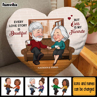 Personalized Every Love Story Is Beautiful Couple Shaped Pillow 30589 thumb 1