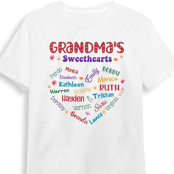 Personalized Gift For Grandma Sweetheart Custom Name Shirt - Hoodie - Sweatshirt 30597 1