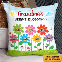 Personalized Grandma's Bright Blossoms Pillow 30599 thumb 1