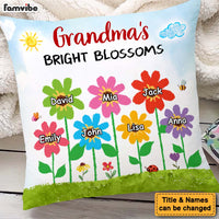 Personalized Grandma's Bright Blossoms Pillow 30599 thumb 1