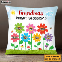 Personalized Grandma's Bright Blossoms Pillow 30599 thumb 1