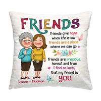 Personalized Gift For Friends Lucky That Me Friend Is You Pillow 30601 thumb 1