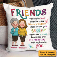 Personalized Gift For Friends Lucky That Me Friend Is You Pillow 30601 thumb 1