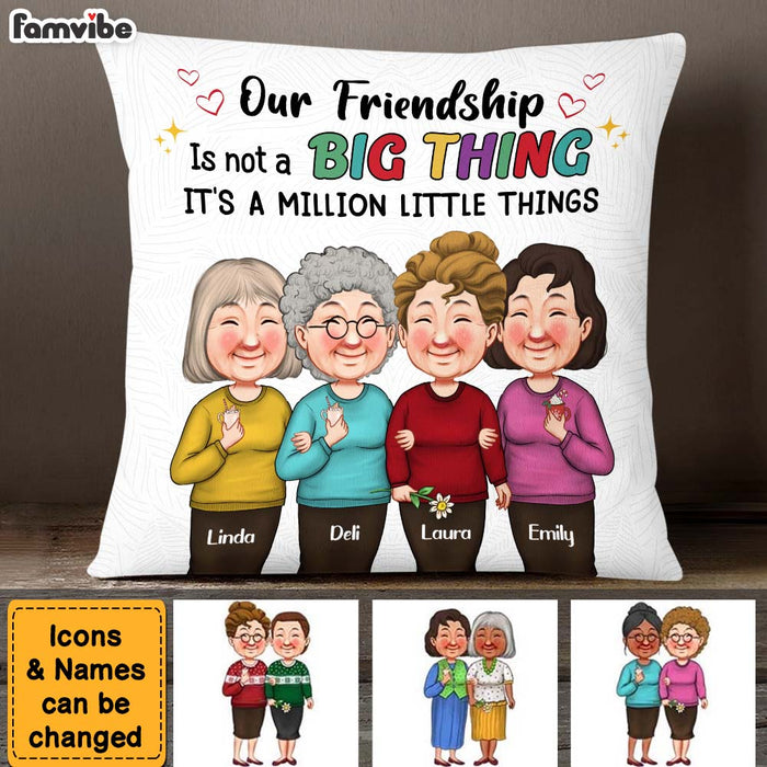 Personalized Gift Our Friendship Is A Million Little Things Pillow 30603 1