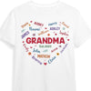Personalized Gift For Grandma Heart Custom Name Shirt - Hoodie - Sweatshirt 30607 1