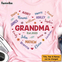 Personalized Gift For Grandma Heart Custom Name Shirt - Hoodie - Sweatshirt 30607 thumb 1