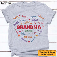 Personalized Gift For Grandma Heart Custom Name Shirt - Hoodie - Sweatshirt 30607 thumb 1