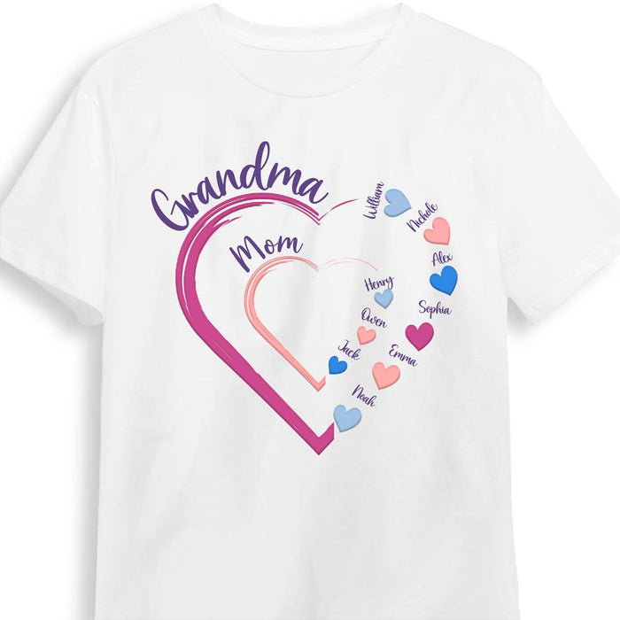 Personalized Grandma Shirt - Custom Grandkids Name Shirt For Nana, Mimi, Mom - Christmas Birthday Gift