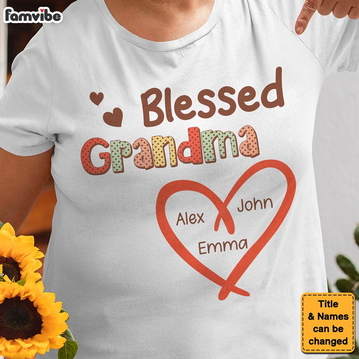 Personalized Gift For Grandma Blessed Polka Dots Shirt - Hoodie - Sweatshirt 30614 1