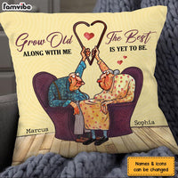 Personalized Gift For Elderly Couple Grow Old Along With Me Pillow 30639 thumb 1
