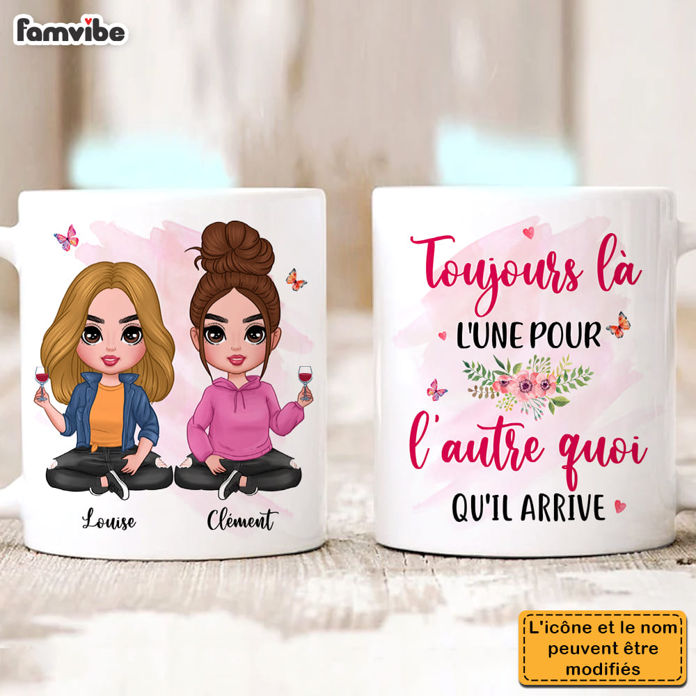Personalized Gift For Friends Sisters French No Matter Where Mug 30646 Primary Mockup