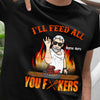 Personalized Dad Grill BBQ I'll Feed You All T Shirt JL94 24O57 1