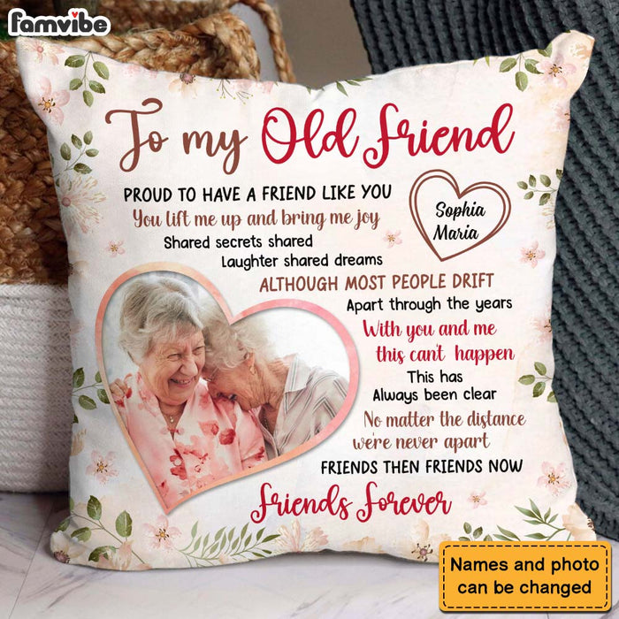 Personalized Gift For Friends Proud To Have A Friend Like You Upload Photo Pillow 30694 1