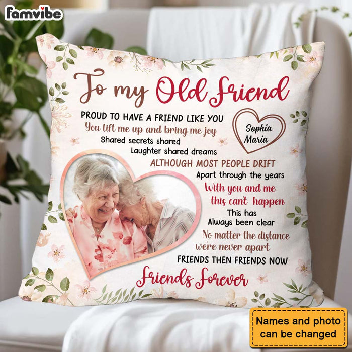 Personalized Gift For Friends Proud To Have A Friend Like You Upload Photo Pillow 30694 1