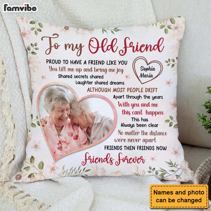 Personalized Gift For Friends Proud To Have A Friend Like You Upload Photo Pillow 30694 1