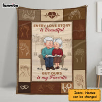 Personalized Gift For Couple Our  Love Story Is My Favorite Blanket 30711 thumb 1