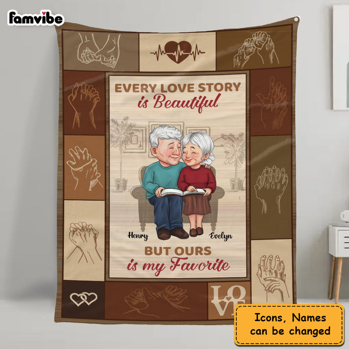Personalized Gift For Couple Our  Love Story Is My Favorite Blanket 30711 1