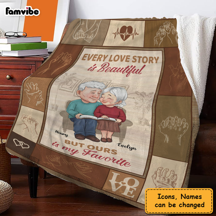 Personalized Gift For Couple Our  Love Story Is My Favorite Blanket 30711 1