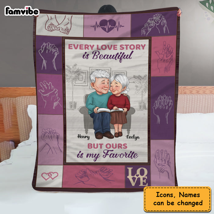 Personalized Gift For Couple Our  Love Story Is My Favorite Blanket 30711 1