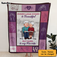 Personalized Gift For Couple Our  Love Story Is My Favorite Blanket 30711 thumb 1