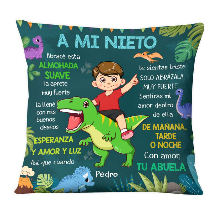 Personalized Gift For Grandson Spanish Hug This Pillow 30718 1