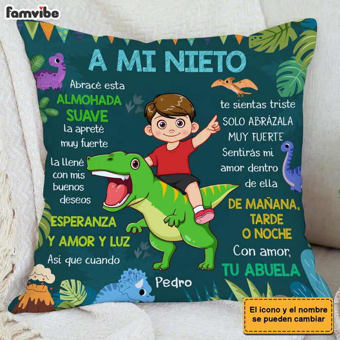 Personalized Gift For Grandson Spanish Hug This Pillow 30718 1
