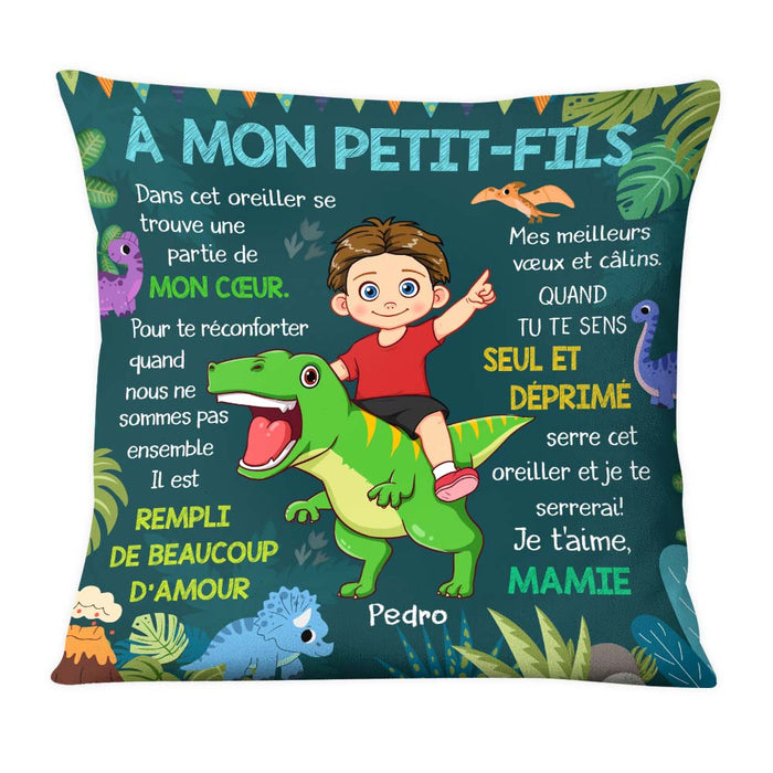 Personalized Gift For Grandson French Hug This Pillow 30719 1