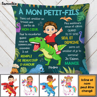 Personalized Gift For Grandson French Hug This Pillow 30719 thumb 1