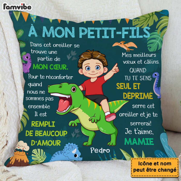 Personalized Gift For Grandson French Hug This Pillow 30719 1