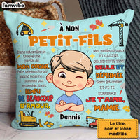 Personalized Gift For Grandson Hug This Construction  French Pillow 30726 thumb 1