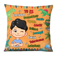 Personalized  Gift For Grandson Dinosaur Theme French Pillow 30730 thumb 1